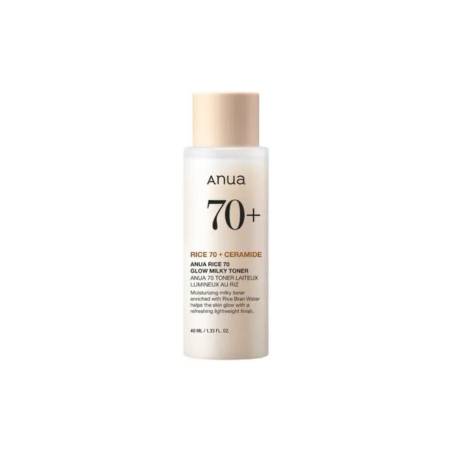 ANUA Rice 70 Glow Milky Toner -
40ml تونر الارز الحليبي ميني