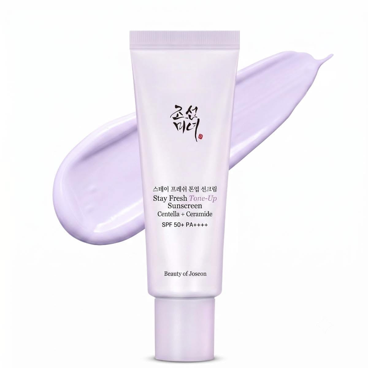 BEAUTY OF JOSEON Stay Fresh Tone-Up Sunscreen Centella + Ceramideواقي شمس بالسنتيلا والسيراميدات