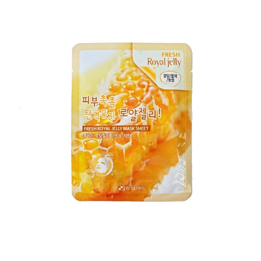 3w clinic fresh royal jelly sheet mask ماسك العسل الملكي