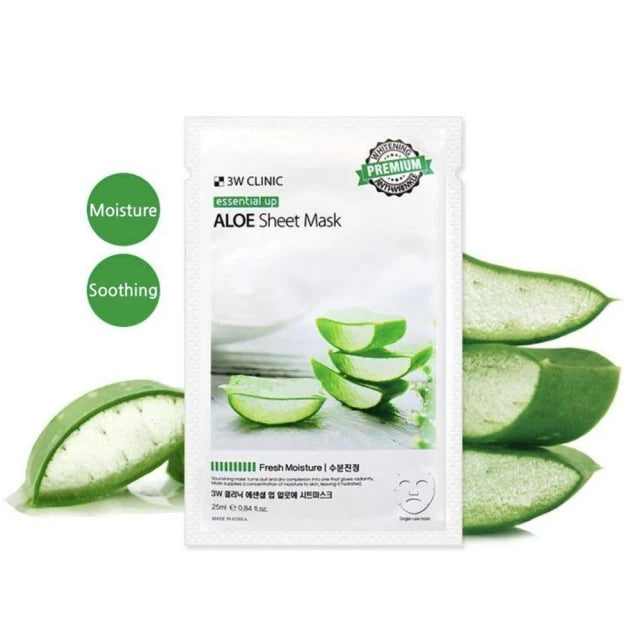 3w clinic aloe sheet maskماسك الالوفيرا