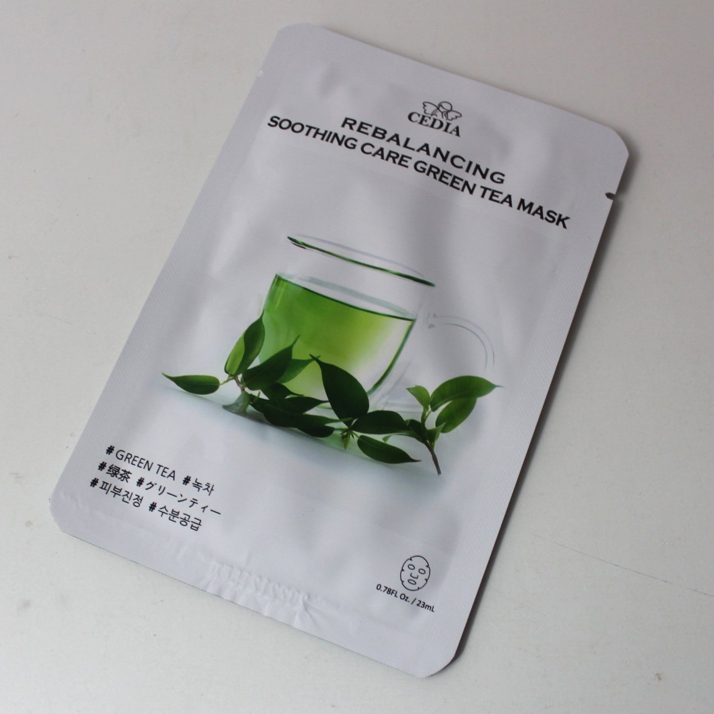 cedia rebalancng soothing care green tea mask ماسك الشاي الاخضر