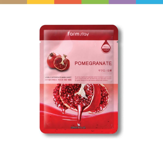 farm stay pomegrante sheet mask ماسك الرمان