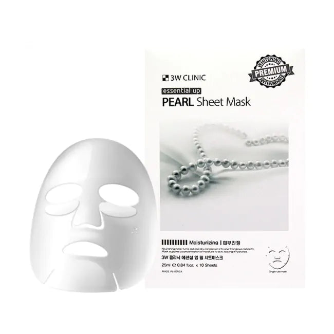 3w clinic pearl sheet mask ماسك اللؤلؤ