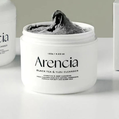 ARENCIA Black Tea & Yuzu Rice Mochi Cleanser غسول ارينسيا بالشاي الاسود
