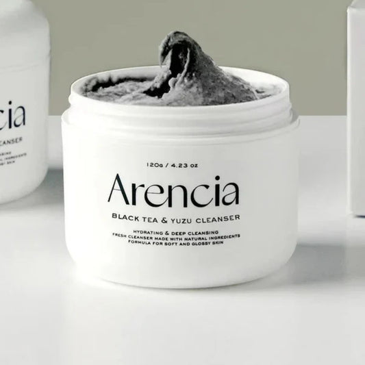 ARENCIA Black Tea & Yuzu Rice Mochi Cleanser غسول ارينسيا بالشاي الاسود