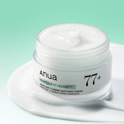 ANUA Heartleaf 77 B3Zinc Soothing
Cream مرطب انوا بالهارتليف والزنك٠