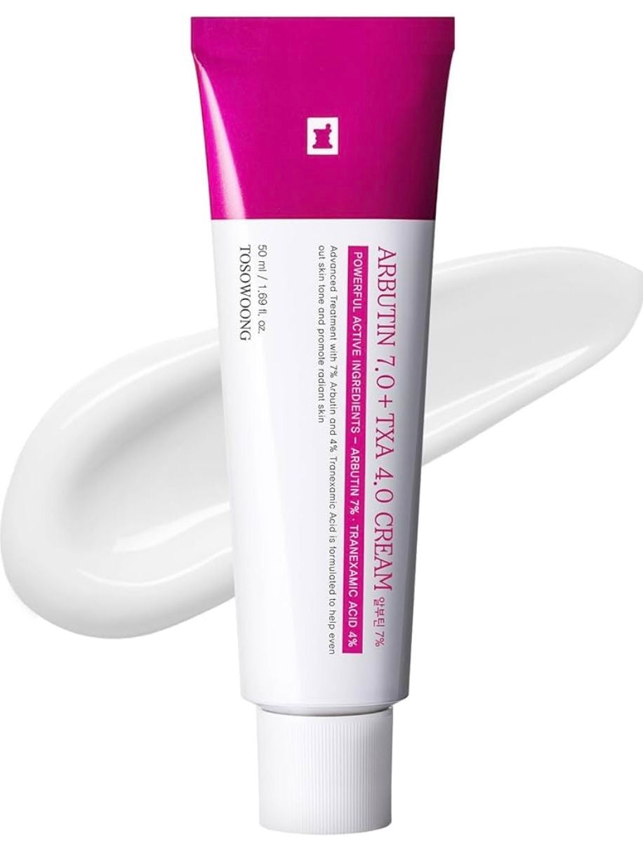 TOSOWOONG Arbutin 7% + TXA 4%
Cream كريم بالترانسيميك والاربيوتين