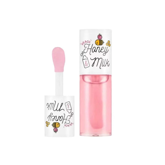 A'PIEU Honey & Milk Lip Oil PEACHمرطب الشفاه بالحليب والعسل والخوج